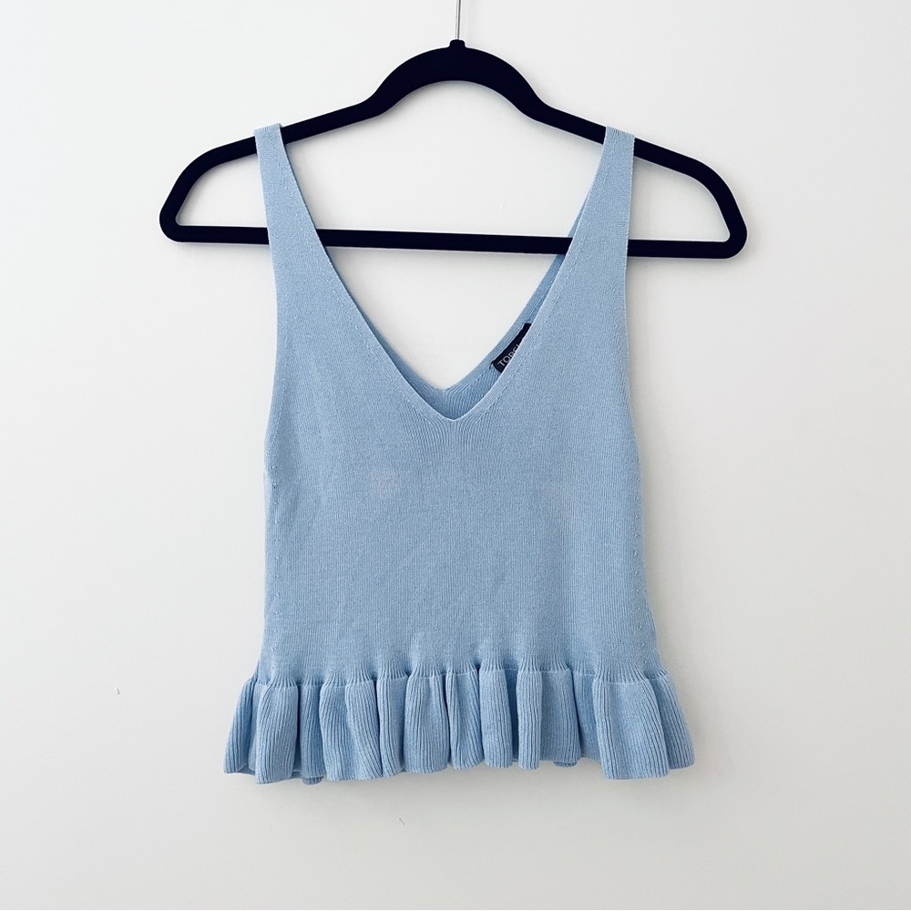 Topshop Peplum Knitted Tank